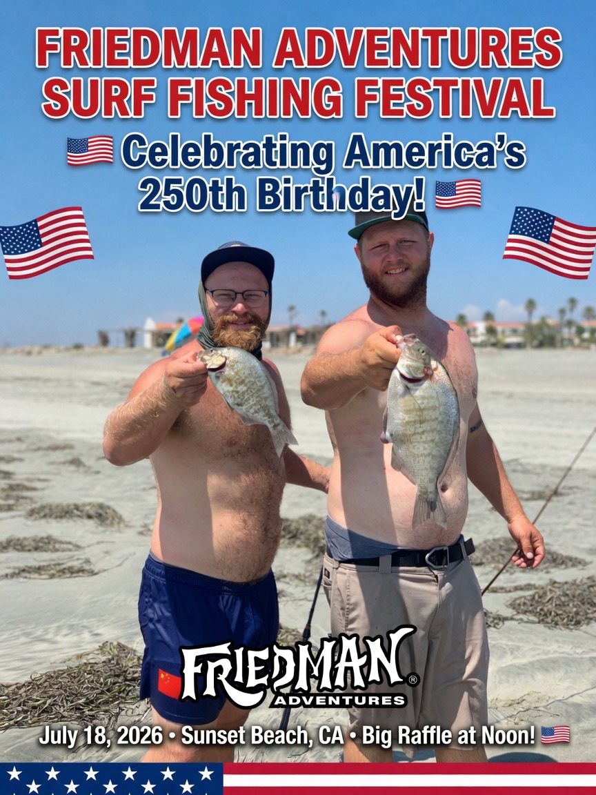 Catch Fish & Celebrate America’s 250th Birthday at the Friedman Adventures Surf Fishing Festival! July 18 in Sunset Beach 🎣