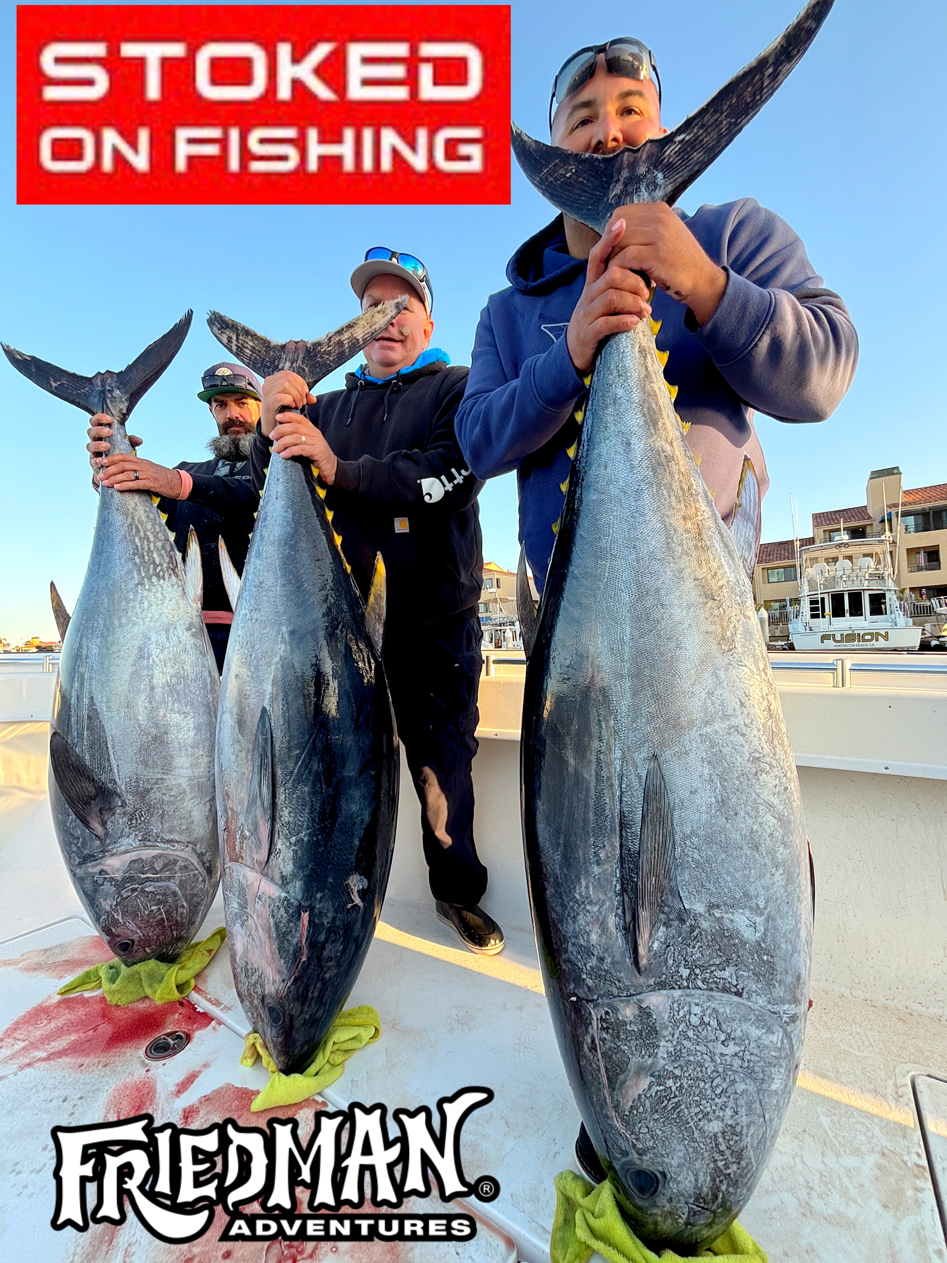 π₯ 150-160lb Bluefin on El Dorado with Stoked On Fishing! Long Beach Report π£