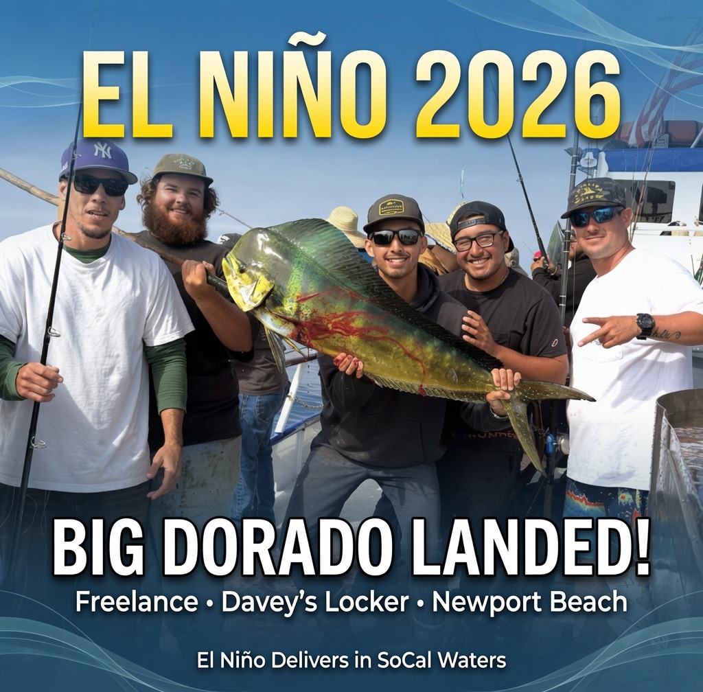 Niño 2026: Big Dorado from Davey’s Locker as Warm-Water Species Surge into SoCal Waters