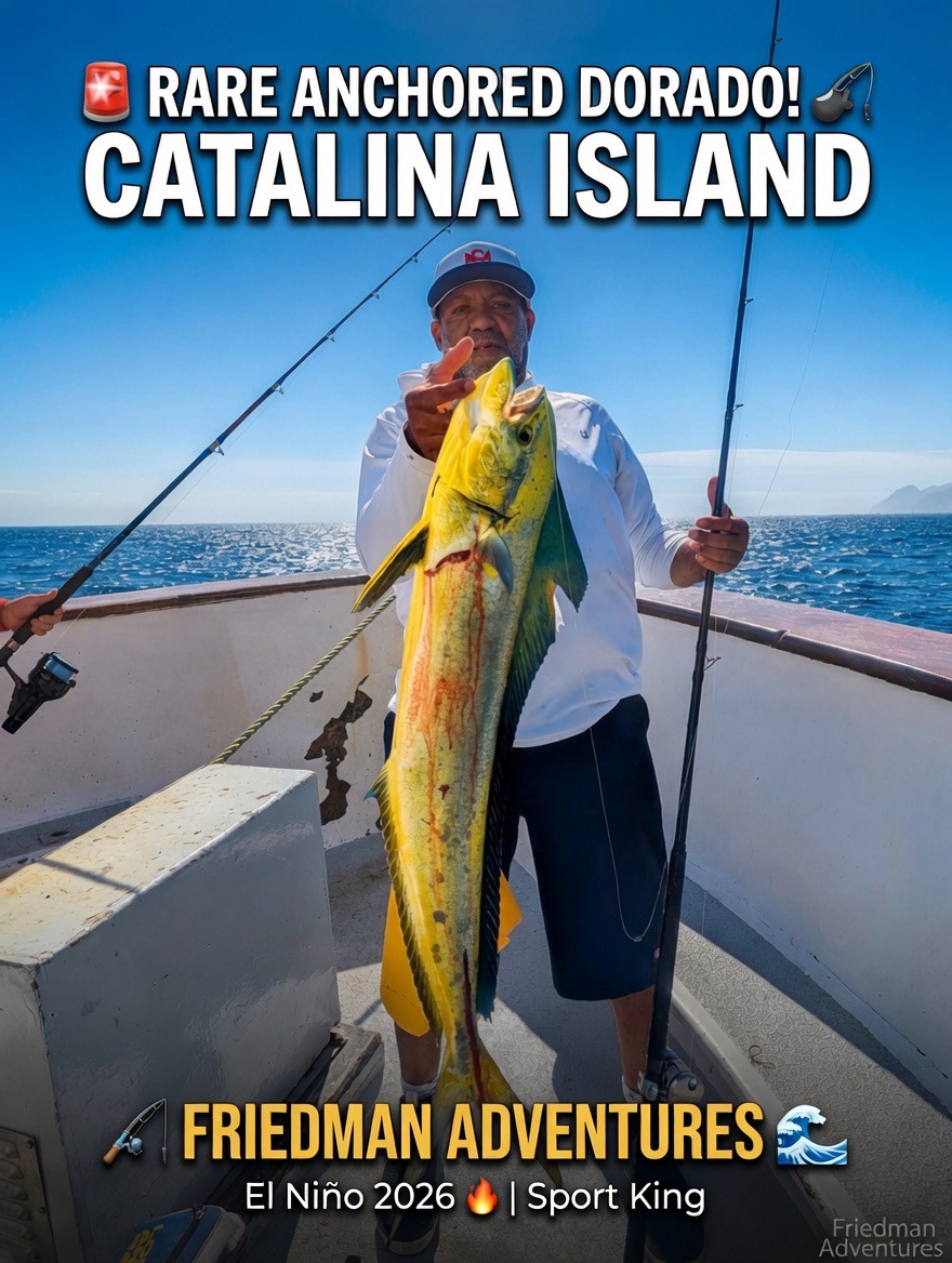 🚨 RARE DORADO Caught ANCHORED at Catalina Island! 😱 Captain Stunned After 30+ Years! 🎣🔥 El Niño is ON!