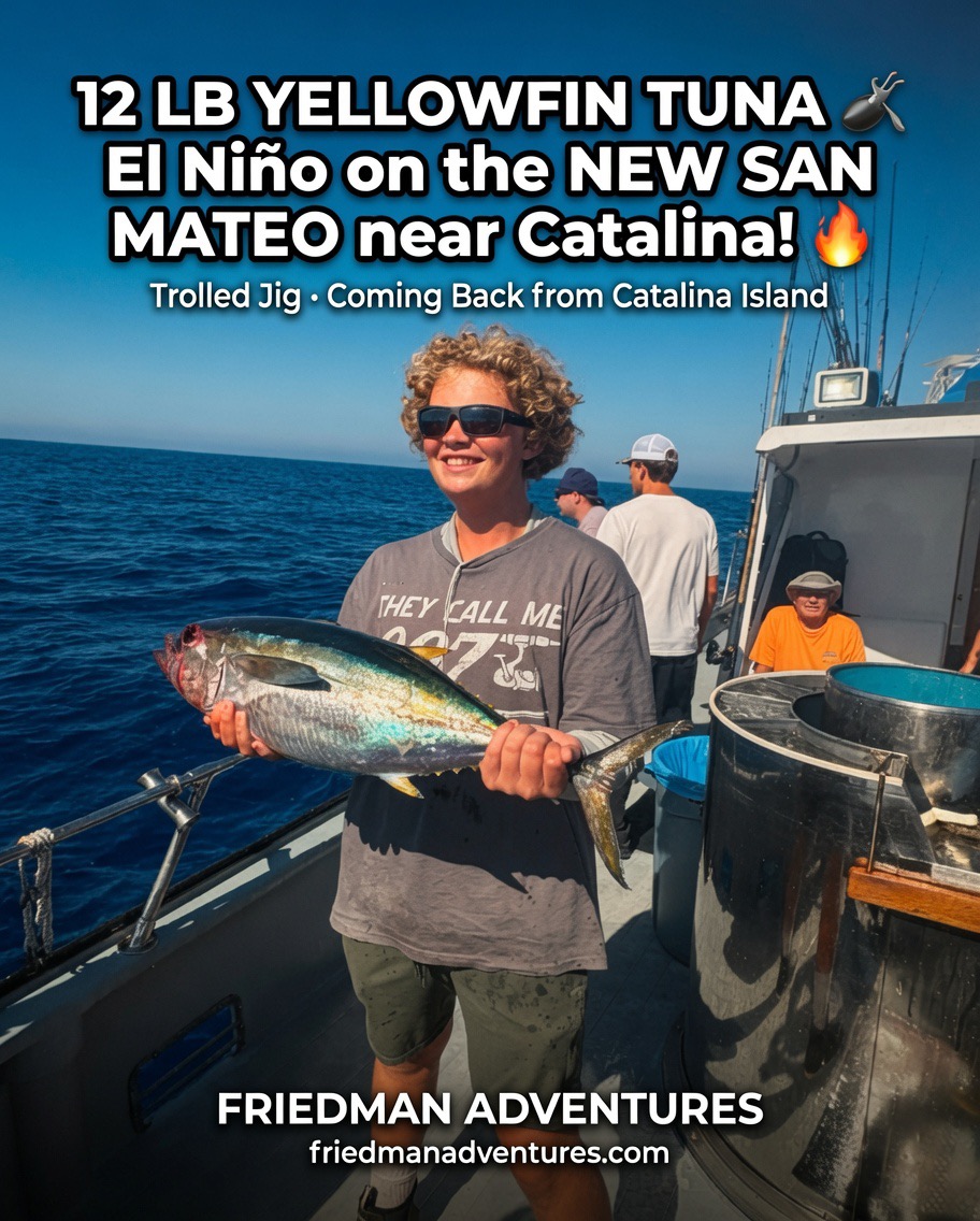 12 LB YELLOWFIN TUNA on the NEW SAN MATEO! 🎣 El Niño Evidence 🔥