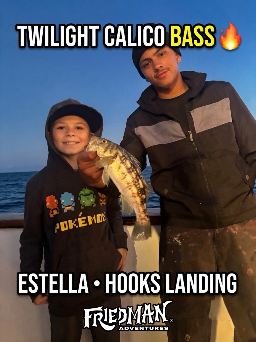 π₯ Twilight Calico Bass Bite On Fire Aboard the Estella! π£ Hooks Landing Oxnard