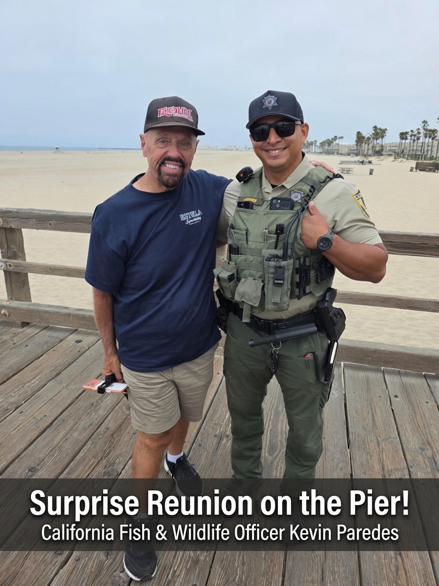 Surprise Reunion on the Pier! 🎣👮