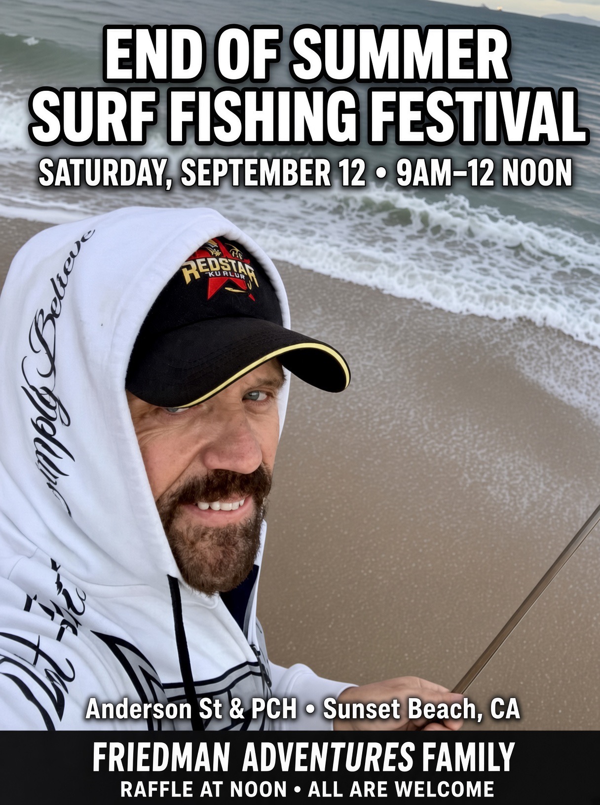 Event photo for End of Summer Surf Fishing Festival – Saturday, Sept 12 at Sunset Beach!
