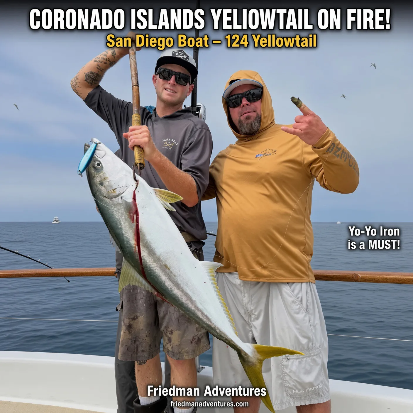 Wide Open Yellowtail at the Coronado Islands! San Diego Boat 124, Mission Belle 70 🔥🎣