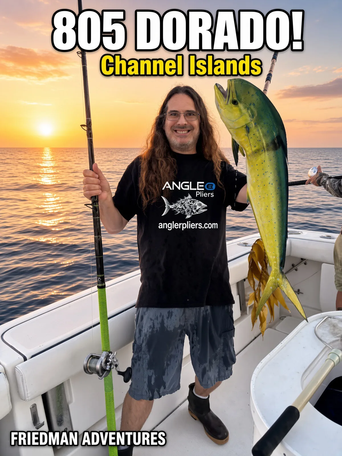 David Rosenthal just scored a true Channel Islands rarity — an 805 dorado.
