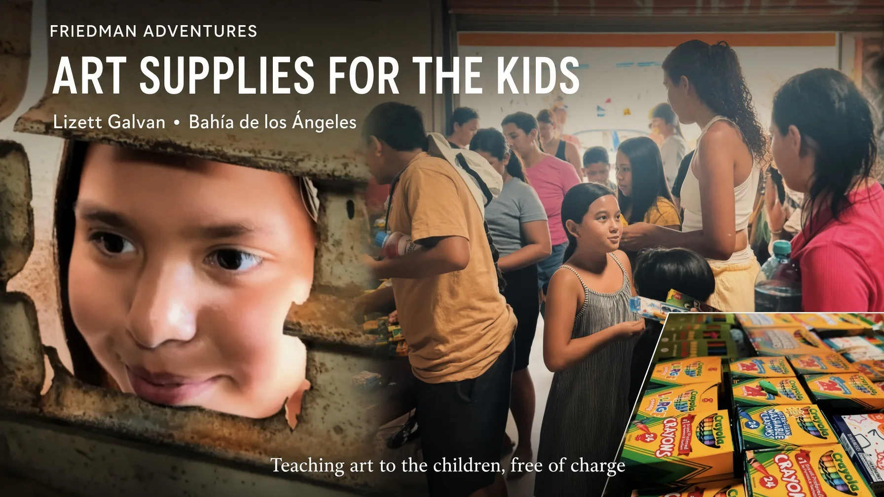 Art Supplies Arrive! Beautiful Video From Lizett đ¨ Kids of BahĂa de los Ăngeles â¤ď¸