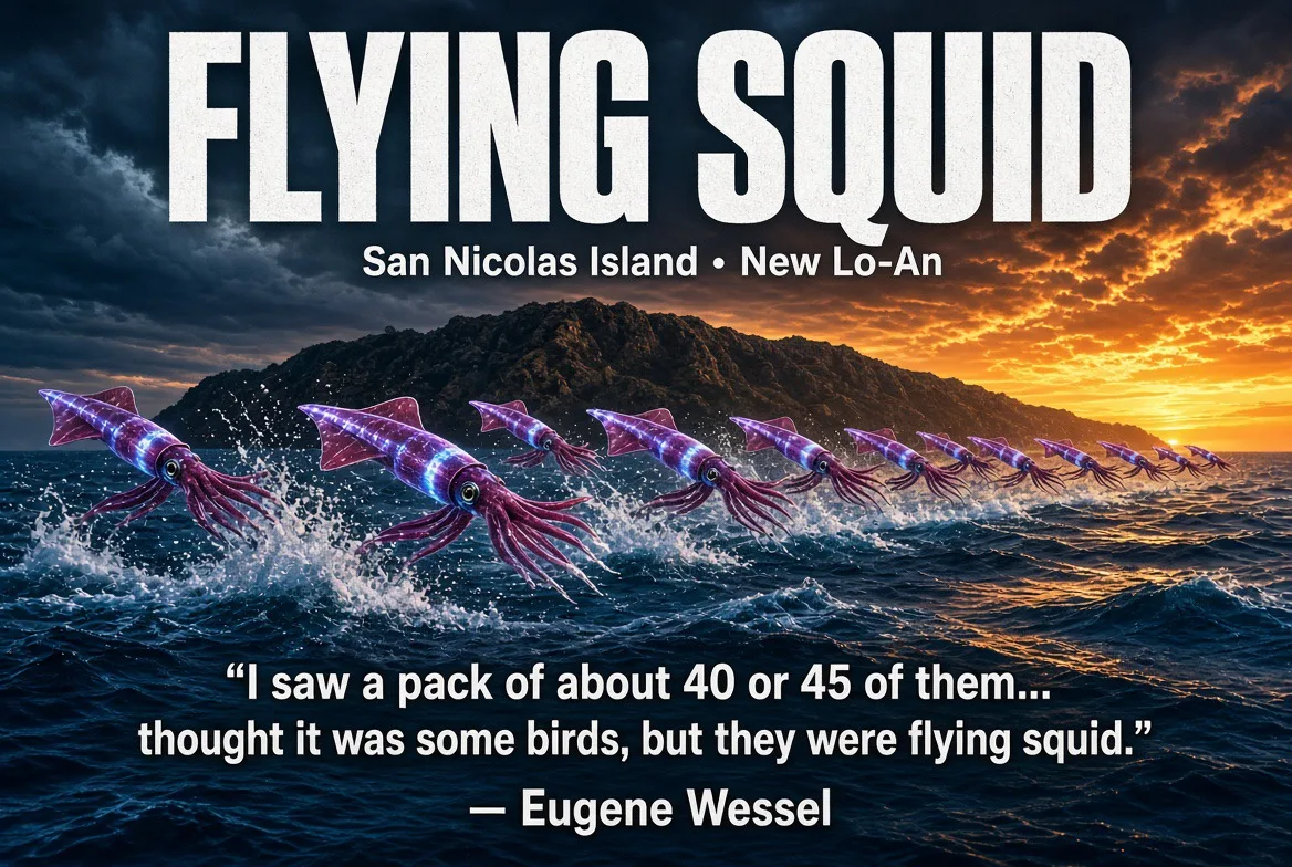 “I Thought They Were Birds” — Rare Flying Squid Sighting Aboard the New Lo-An