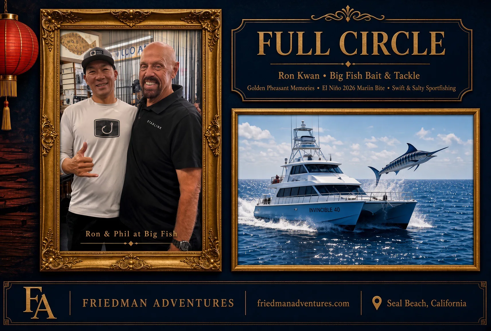 Full Circle at Big Fish: Ron Kwan, Golden Pheasant Memories, and El Niño 2026 Marlin Madness