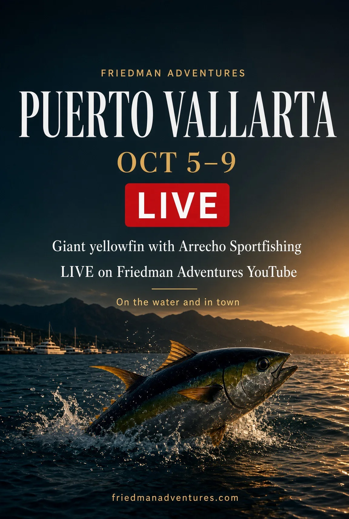 LIVE from Puerto Vallarta Oct 5–9 | Giant Yellowfin with Arrecho Sportfishing 🎣🔥