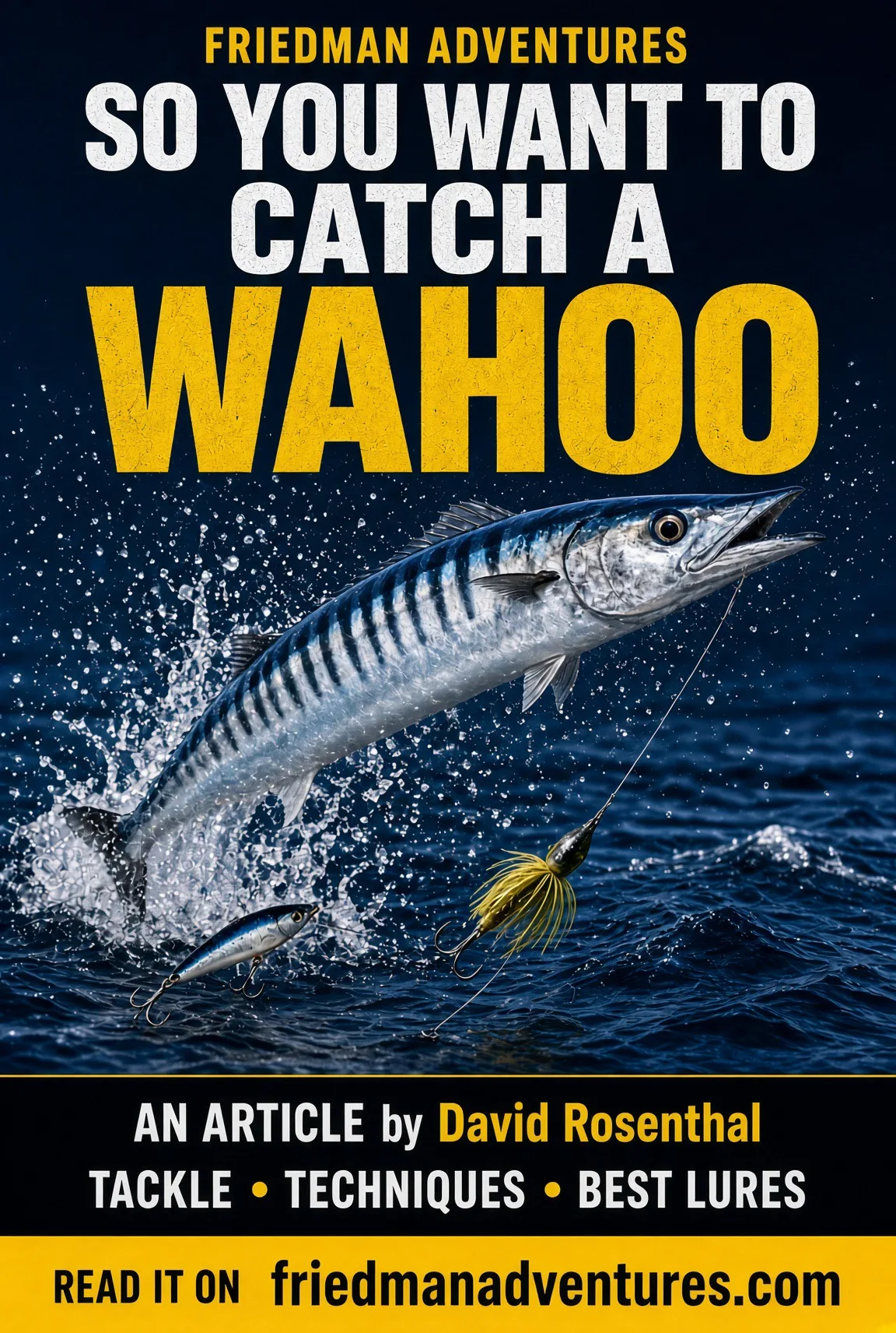 So you want to catch a Wahoo… By David Rosenthal So Cal Long Range Fishing on Facebook