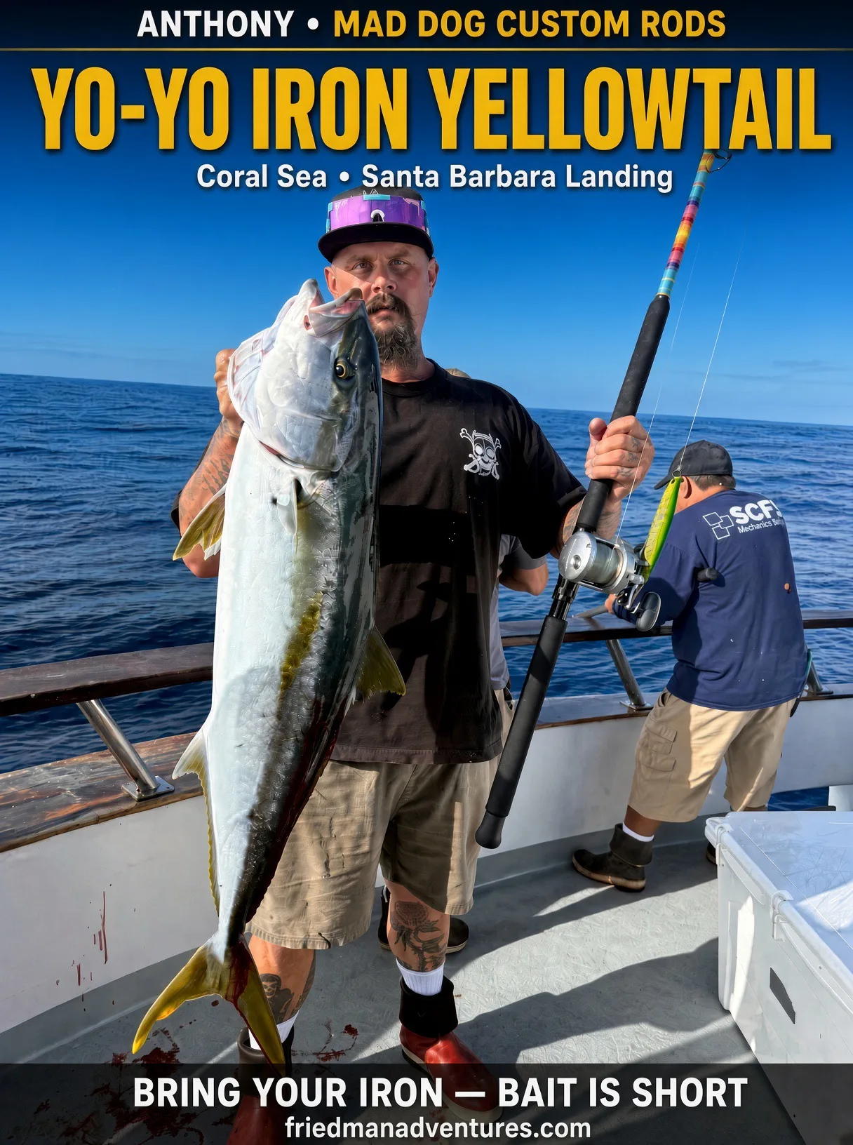 Anthony’s Yo-Yo Iron Yellowtail on the Coral Sea | Channel Islands 🎣