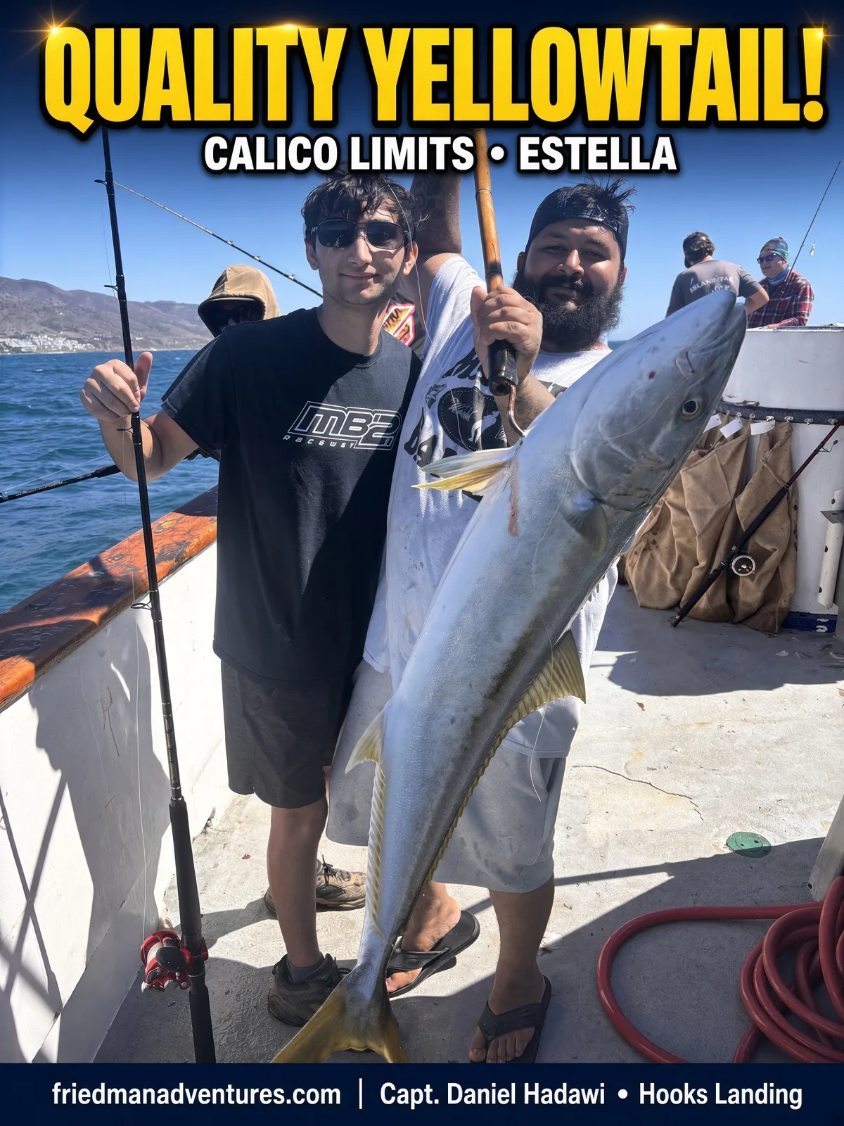 CALICO LIMITS + QUALITY YELLOWTAIL on the Estella! Capt. Hadawi 🎣🔥