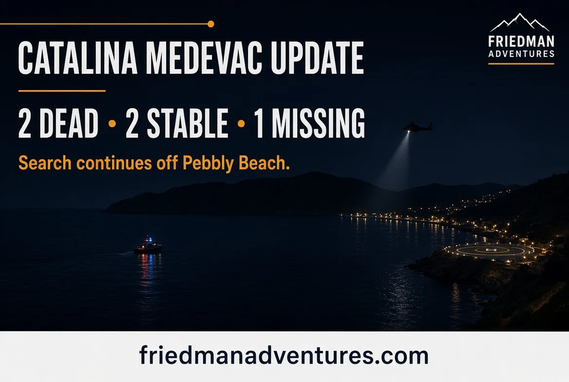 Catalina Medevac Helicopter Down โ 2 Dead, 2 Stable, 1 Still Missing ๐