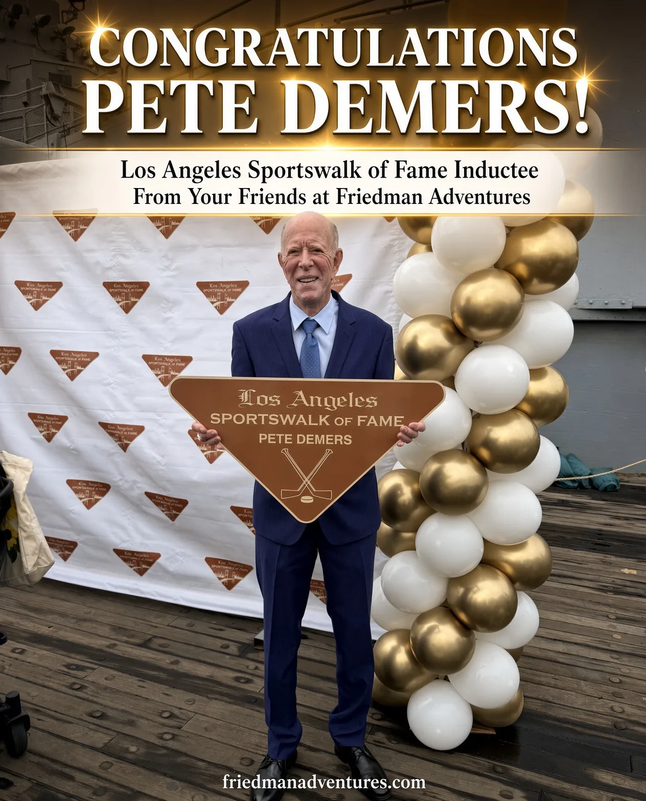 Congratulations Pete Demers! Los Angeles Sportswalk of Fame Inductee π